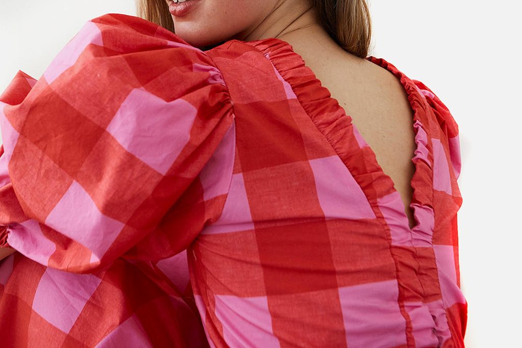 MAXI DRESS JOY VICHY ROUGE