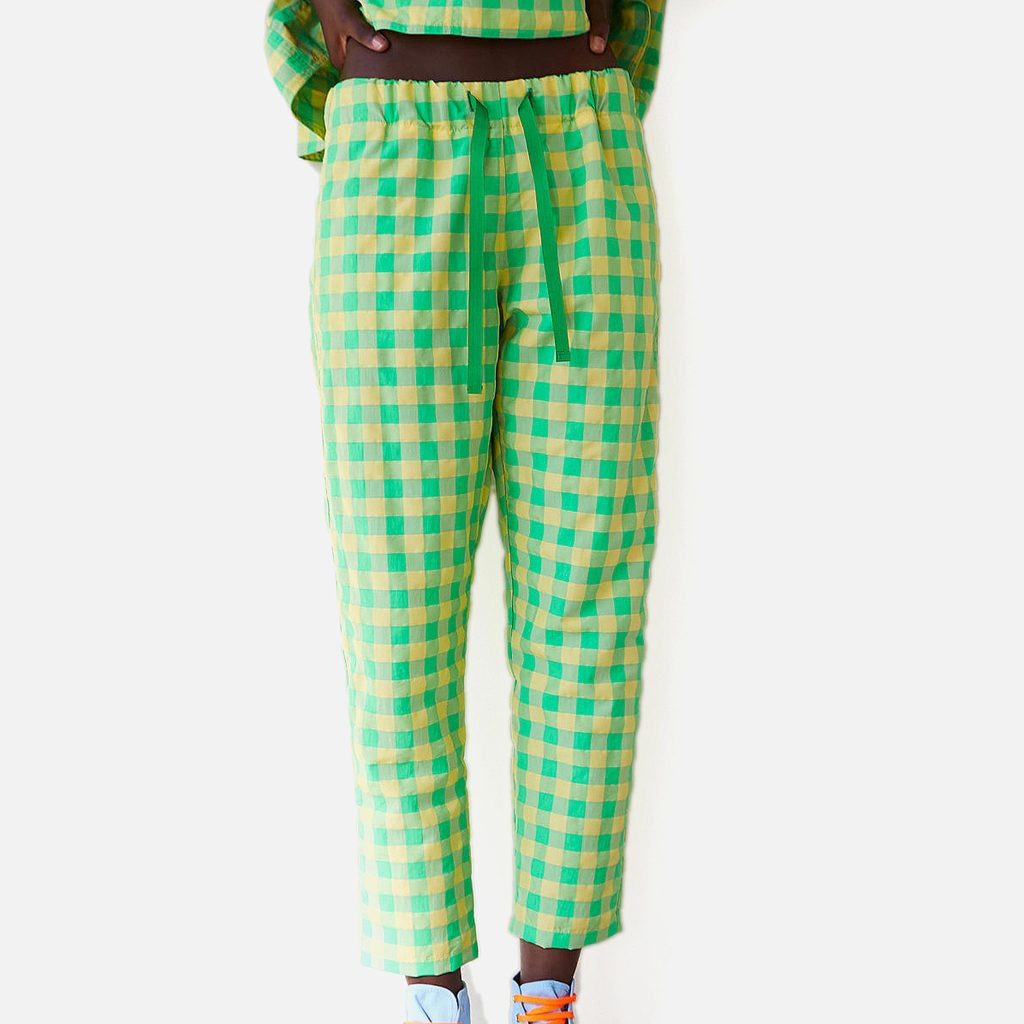PANTALON ROYCE VICHY VERT