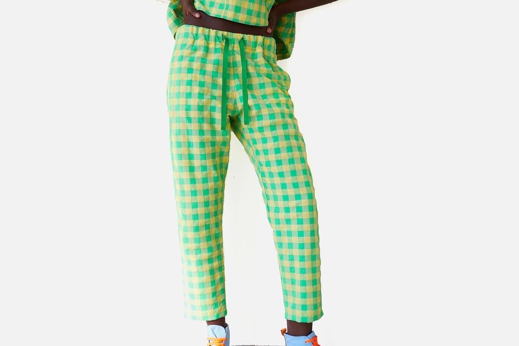 PANTALON ROYCE VICHY VERT
