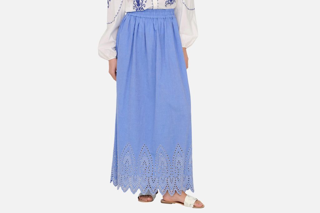 TULUM MAXI SKIRT BLUE