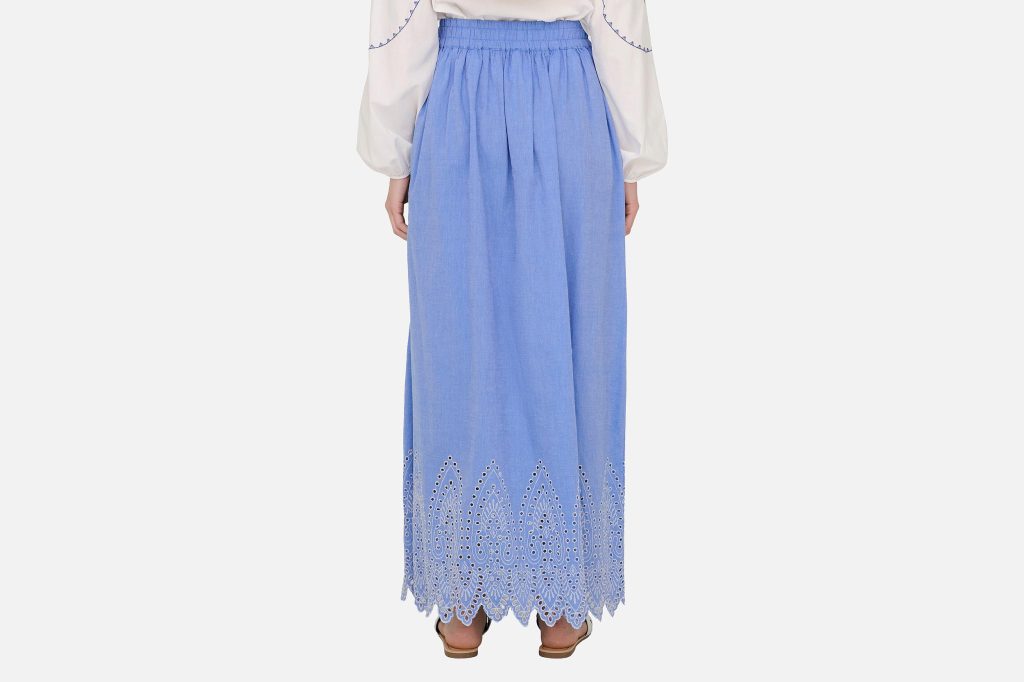 TULUM MAXI SKIRT BLUE