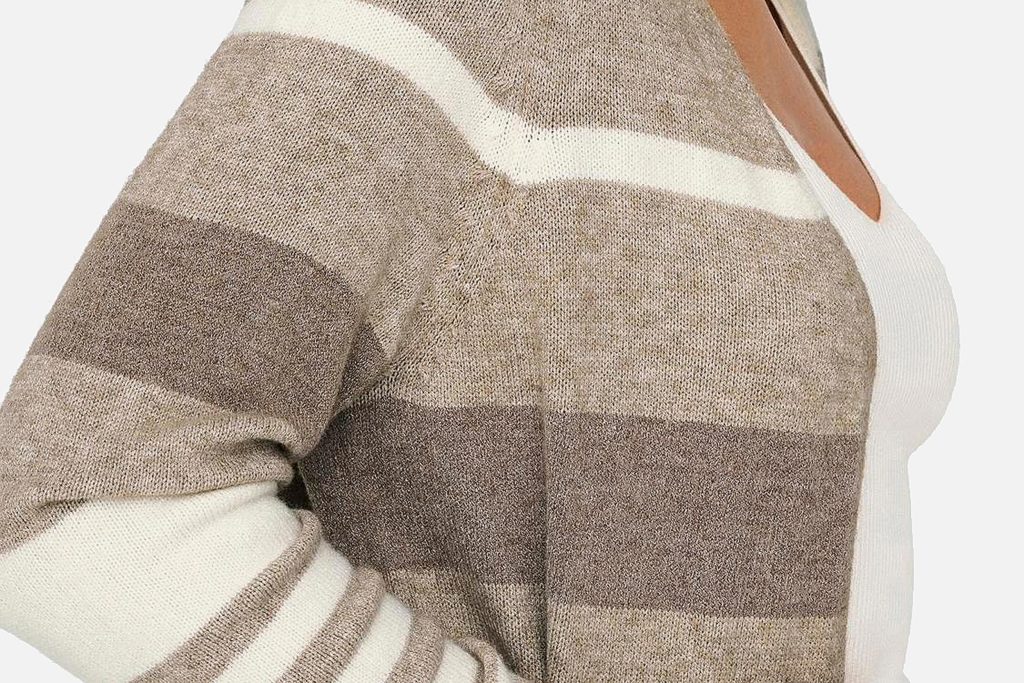 LESLY CARDIGAN MULTI BROWN