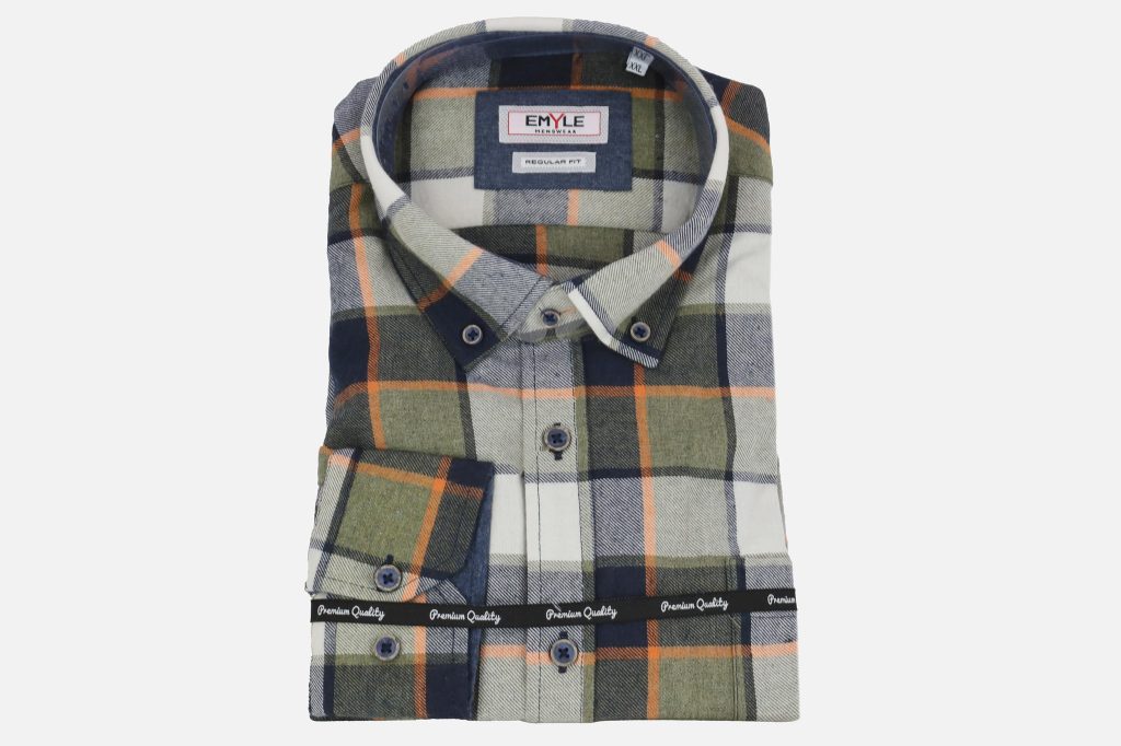 VERY FLANNEL GREEN BLUE ORANGE