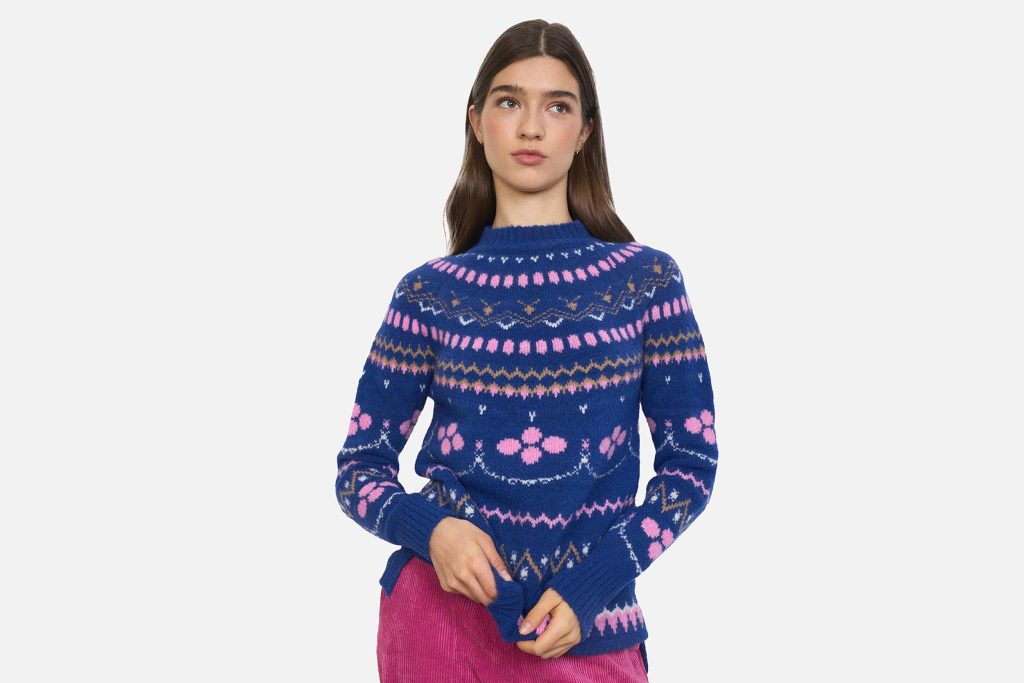 PULL SALZBOURG BLUE PINK