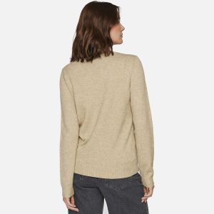 RIL V NECK KNIT TOP MUD – Image 4