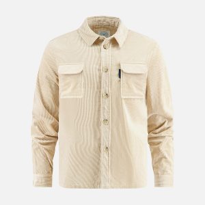 OVERSHIRT RIB SAND – Image 1