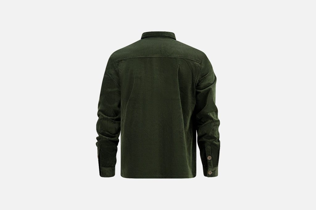 OVERSHIRT RIB DARK GREEN