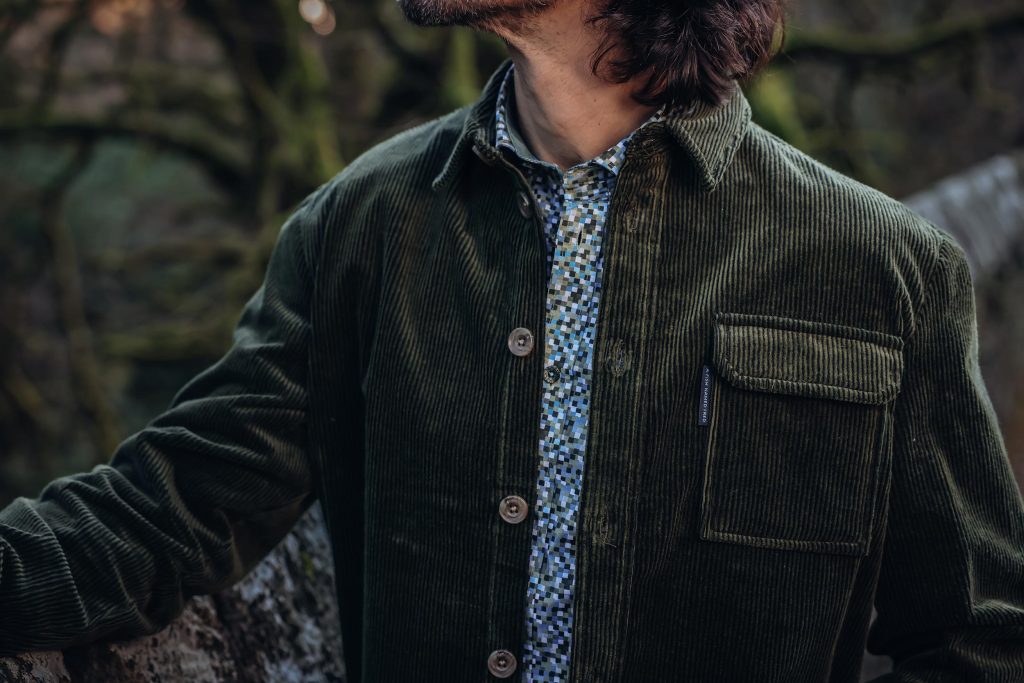 OVERSHIRT RIB DARK GREEN