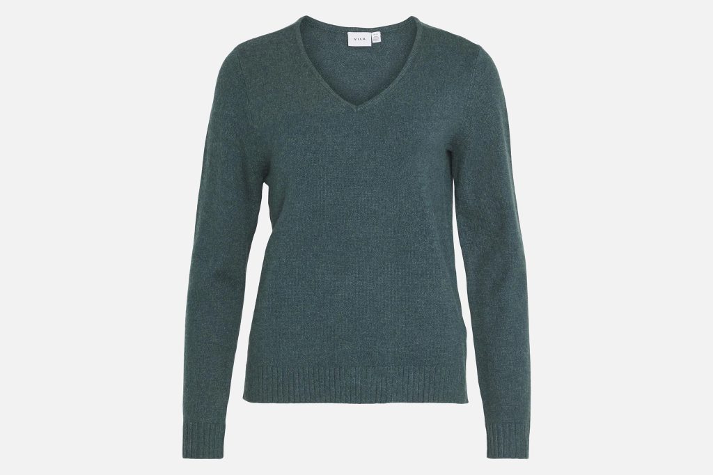 RIL V NECK PINEDARK MELANGE