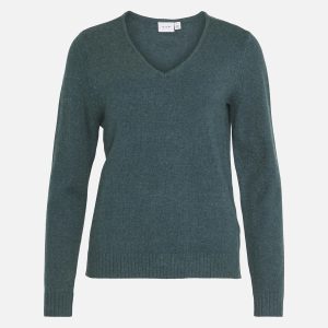RIL V NECK PINEDARK MELANGE – Image 1