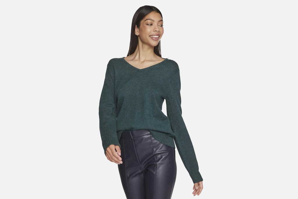 RIL V NECK PINEDARK MELANGE