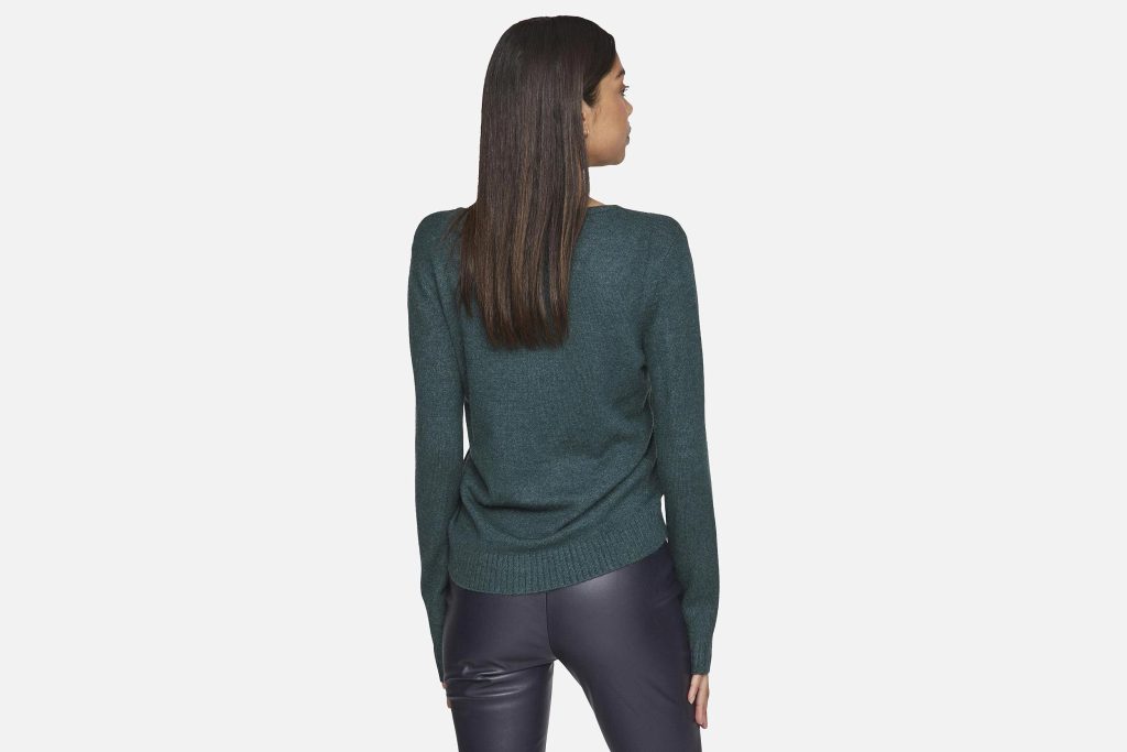 RIL V NECK PINEDARK MELANGE