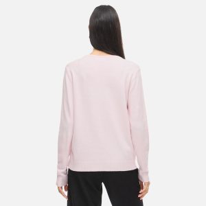 RIL VNECK LS KNIT TOP CHERRY - Image 4