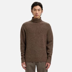 LAND KNIT RLX ROLL NECK COFFE - Image 2