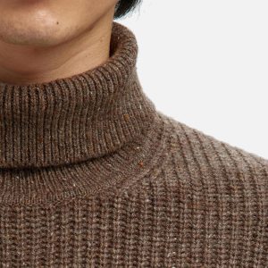 LAND KNIT RLX ROLL NECK COFFE - Image 4