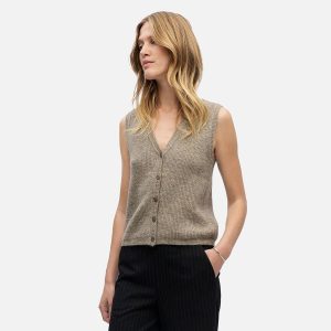 DIANA VNECK VEST MOREL – Image 2