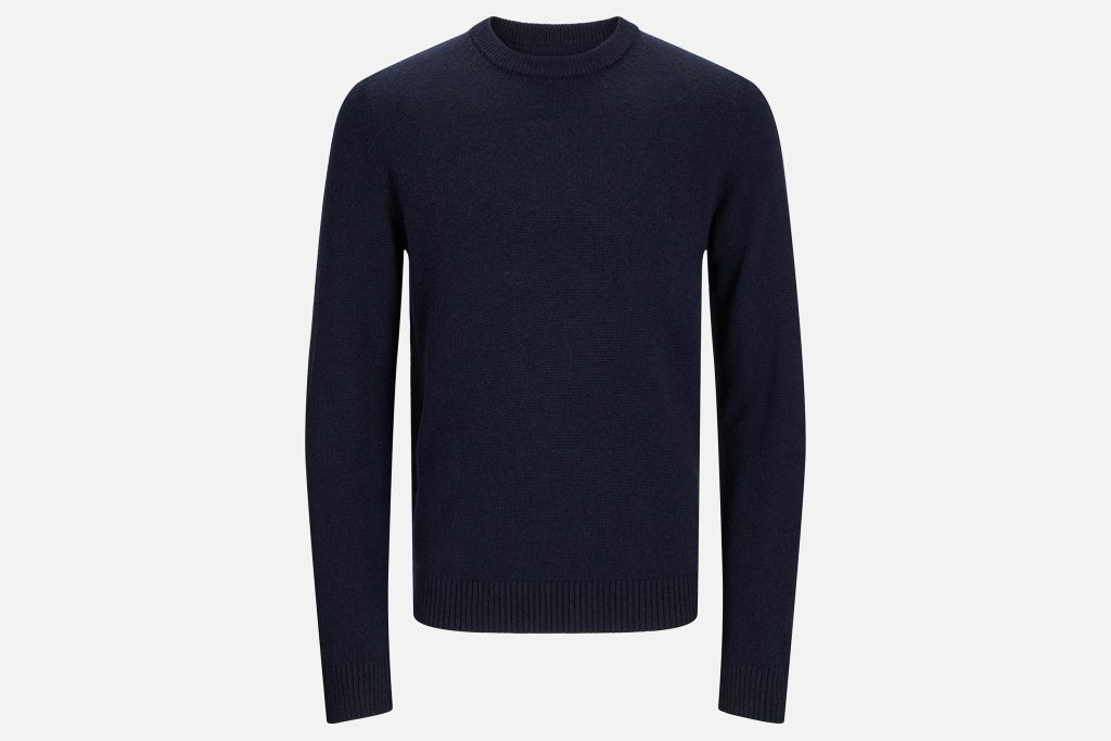 LAMBSWOOL KNIT CREW NIGHT SKY