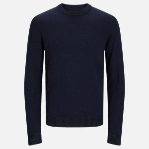 LAMBSWOOL KNIT CREW NIGHT SKY - Image 1