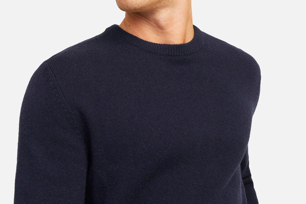 LAMBSWOOL KNIT CREW NIGHT SKY