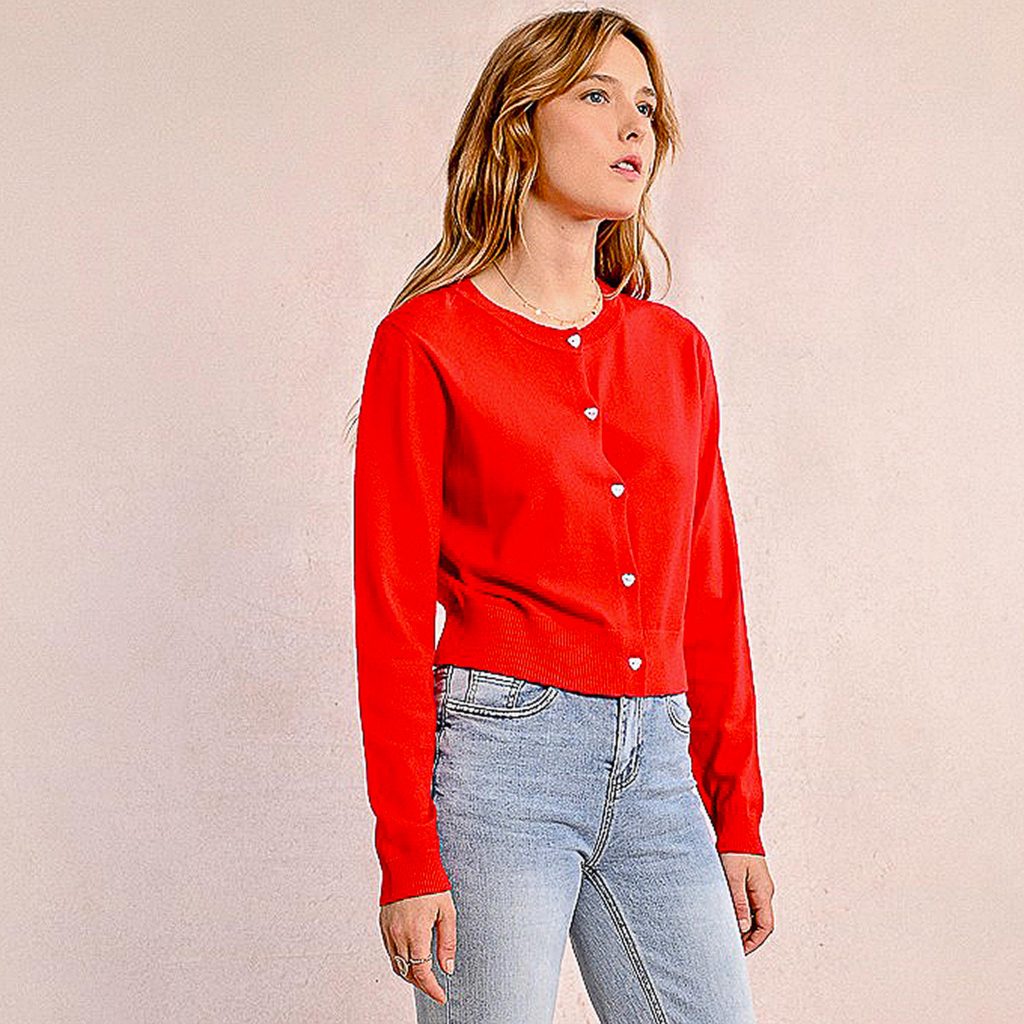 GILDA CARDIGAN CHERRY