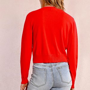 GILDA CARDIGAN CHERRY – Image 3
