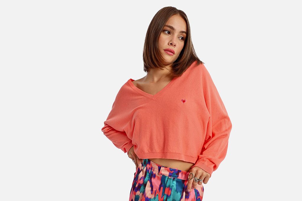 PULL CROP CORAIL COEUR