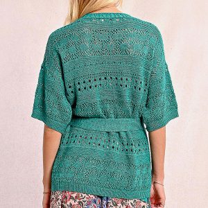 GILET MOLLY MAILLE GREEN – Image 3