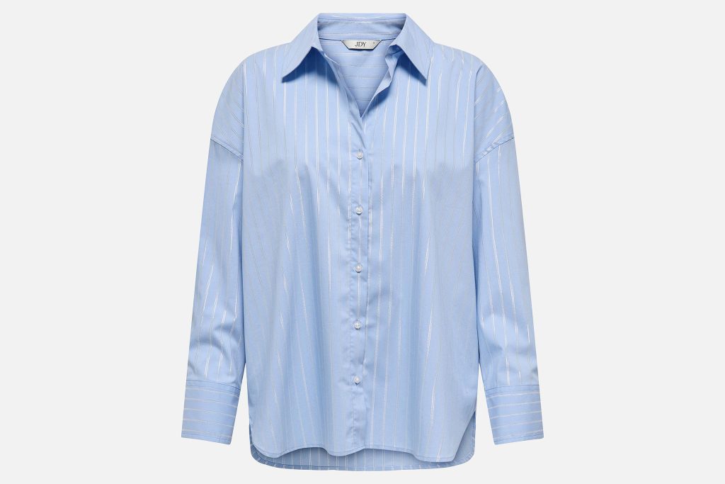 MIO LUREX SHIRT BLUE