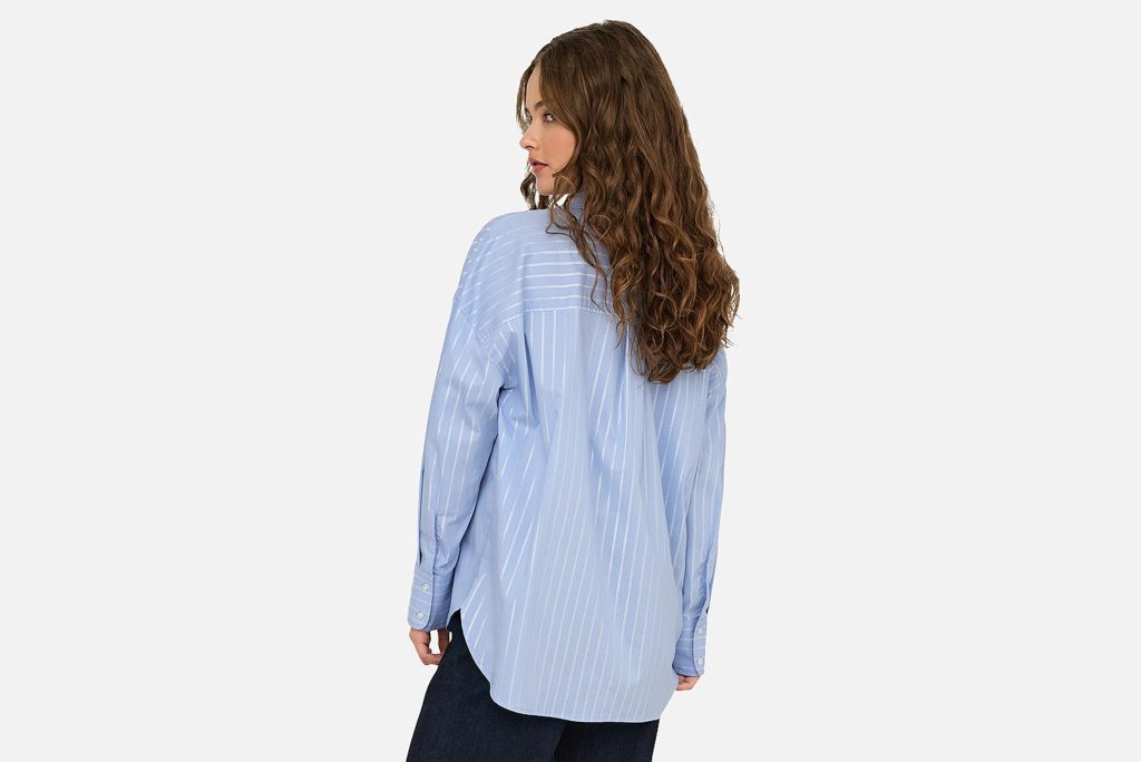 MIO LUREX SHIRT BLUE