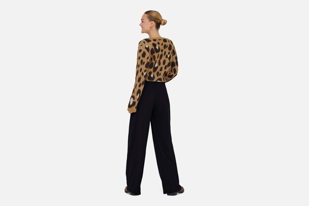 GEGGO WIDE PANTS BLACK