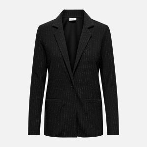 MARY LUREX BLAZER BLACK – Image 1