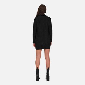 MARY LUREX BLAZER BLACK – Image 4
