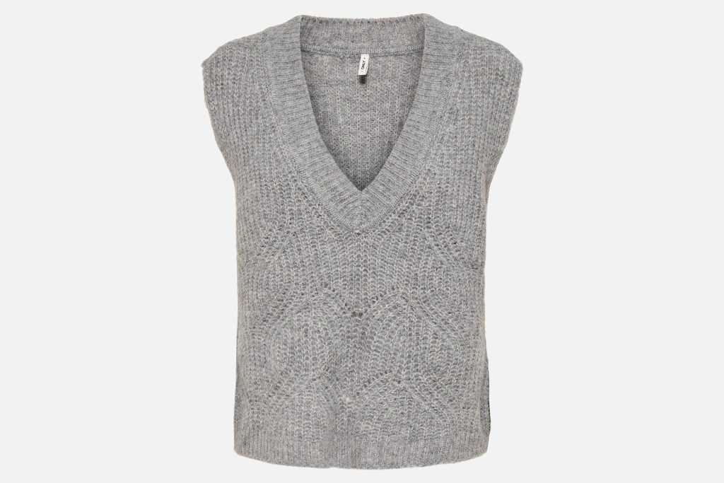 GILA VNECK VEST MED GREY
