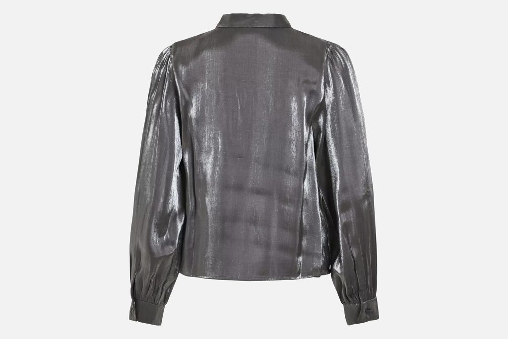 VIESSA SHIMMER SHIRT SILVER
