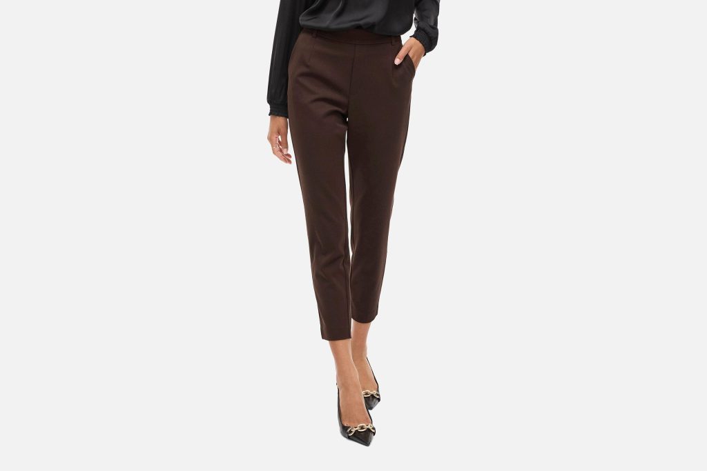 VARONE SLIM PANTS COFFEE BEANS