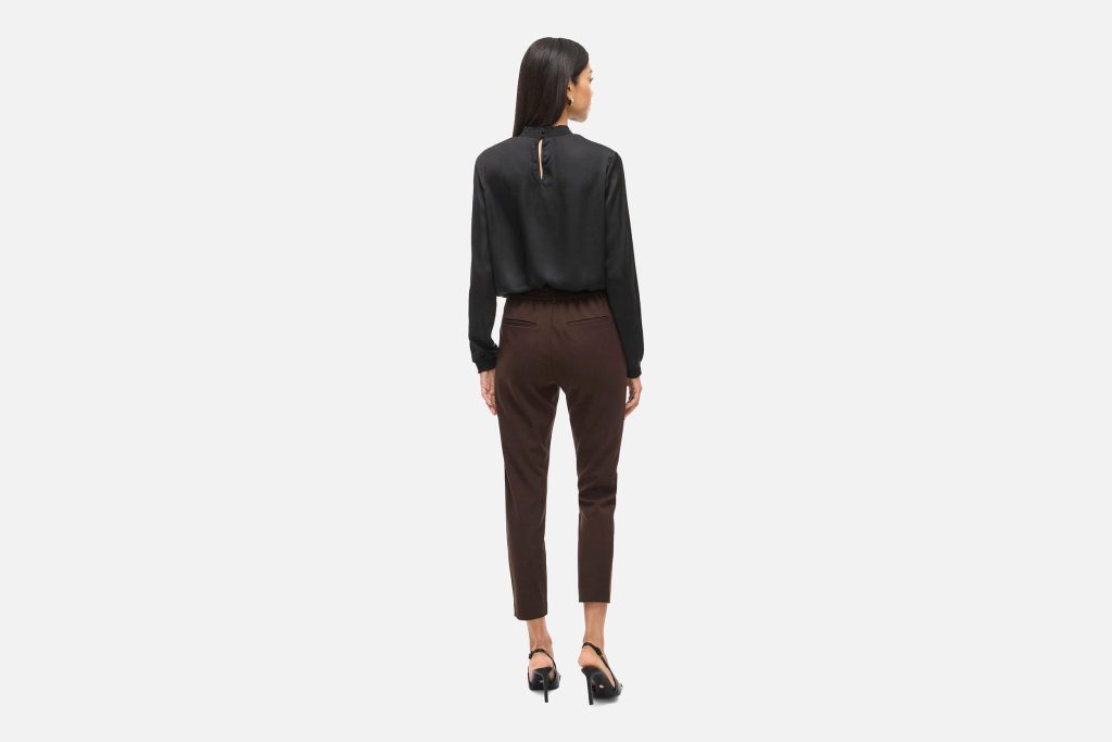 VARONE SLIM PANTS COFFEE BEANS