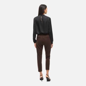VARONE SLIM PANTS COFFEE BEANS – Image 4