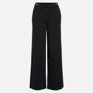 DIANA WIDE JEAN BLACK DENIM - Image 1