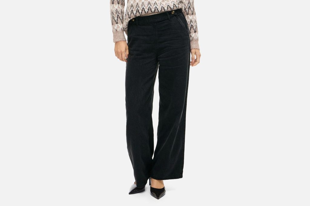 DIANA WIDE JEAN BLACK DENIM