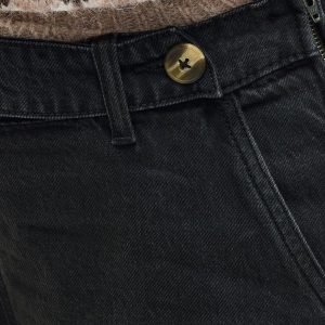 DIANA WIDE JEAN BLACK DENIM - Image 5