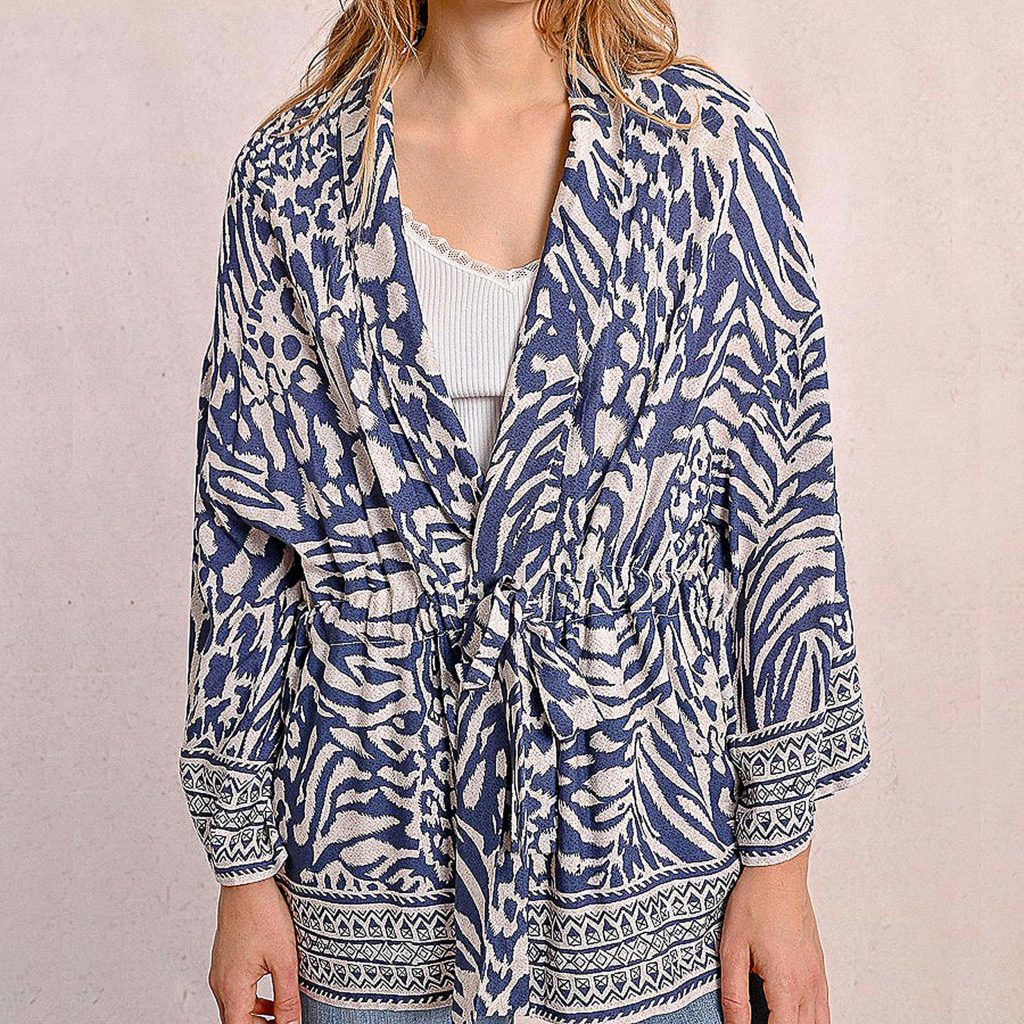 KIMONO MOLLY ZEBRA DENIM