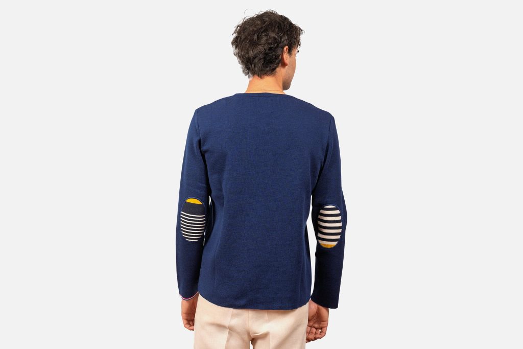 PULL MARIN BERTHE ROYAL JAUNE
