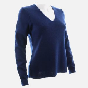 PULL V BLEU ROYAL ROSES – Image 5