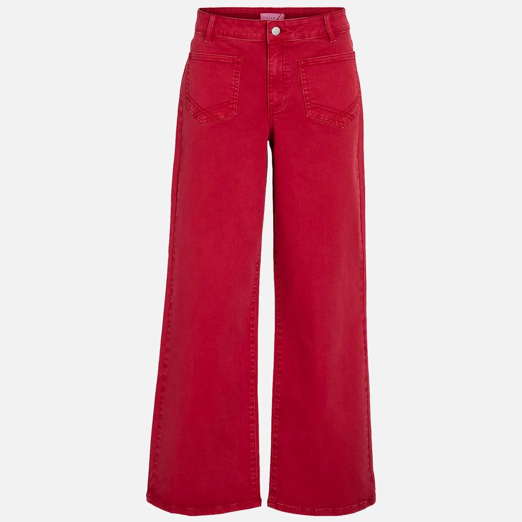 VILORIE WIDE JEANS JESTER RED