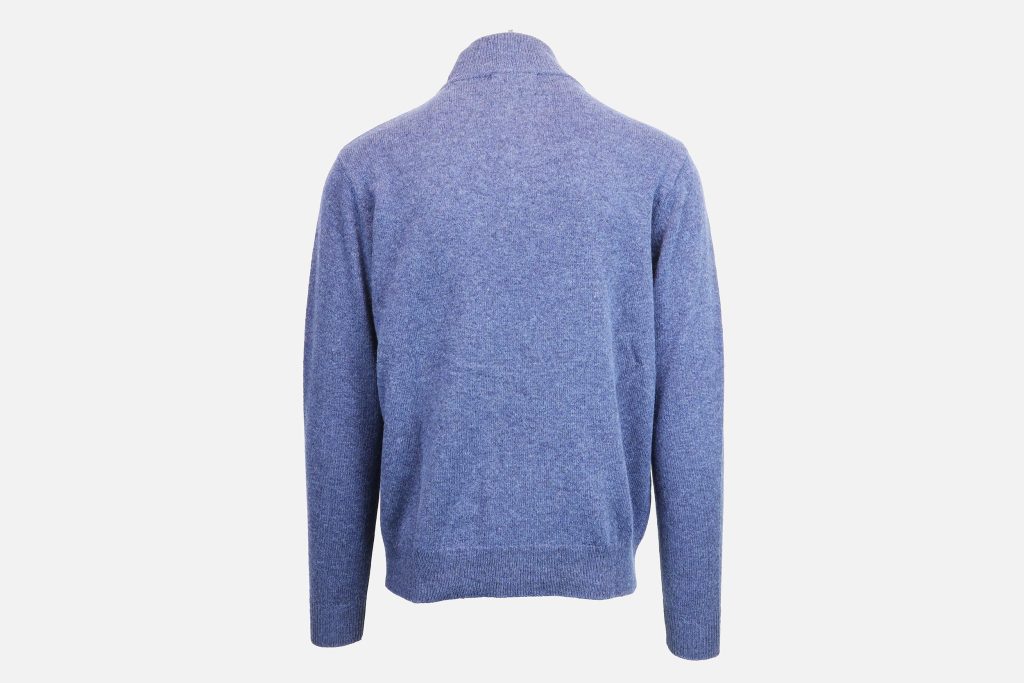 PULL HARRY HALF ZIP DENIM BLUE