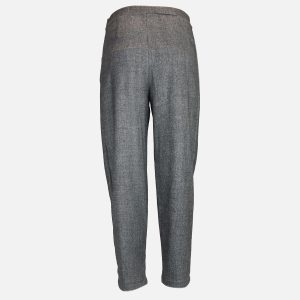 PANTALON FINETTE TWEED NOIR - Image 2
