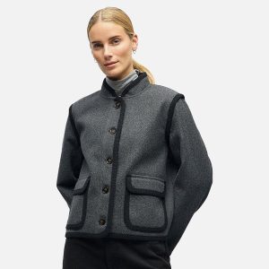 ISLA JACKET MED GREY MEL - Image 2