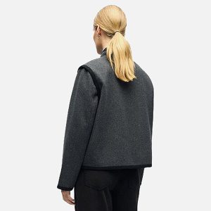 ISLA JACKET MED GREY MEL - Image 3