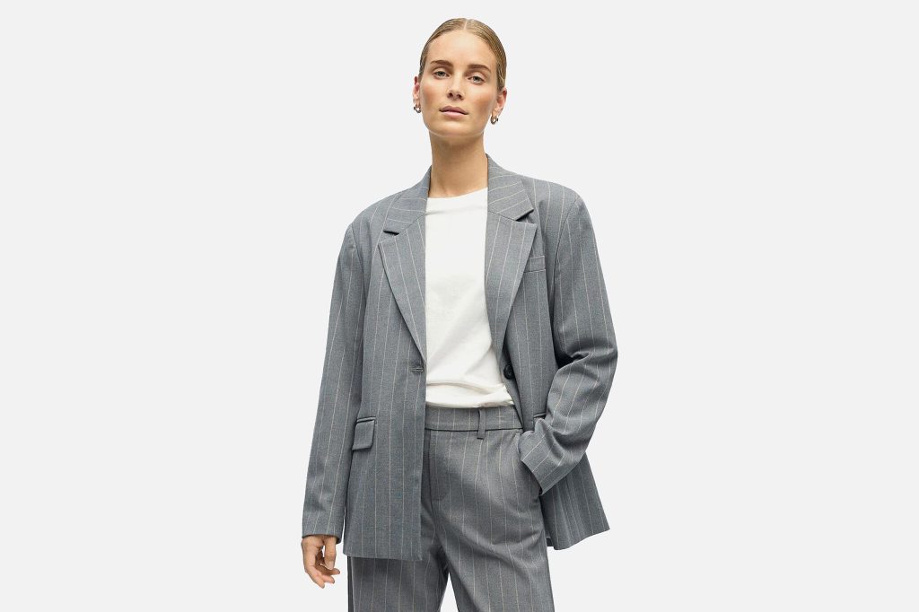 LISA BLAZER MED GREY