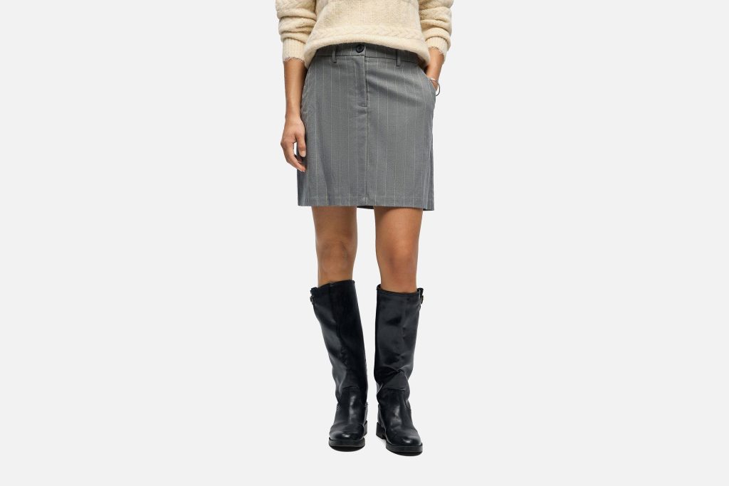 LISA SHORT SKIRT MED GREY